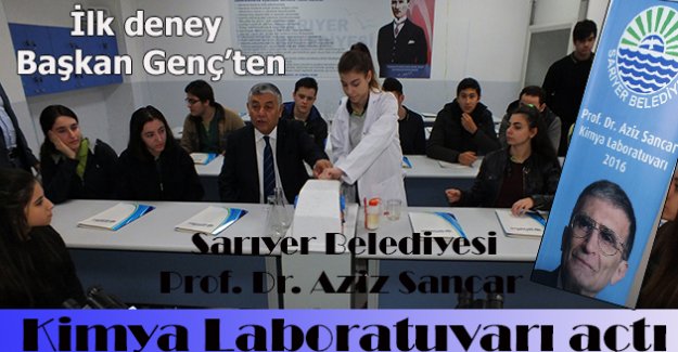 Sarıyer'deki lisede Prof. Dr. Aziz Sancar Kimya Laboratuvarı açıldı