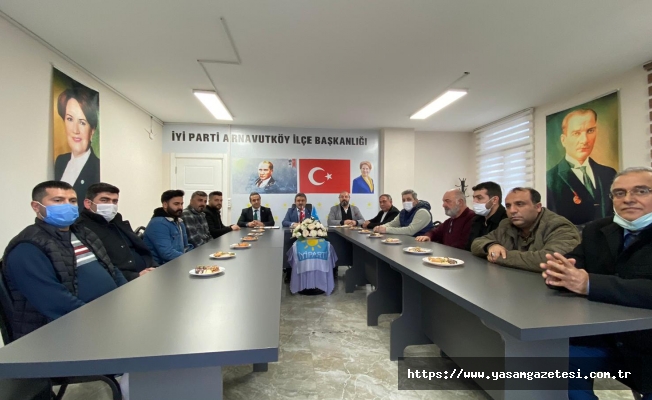 Arnavutköy’de Gelecek Partisi yönetiminden İyi Parti’ye ziyaret
