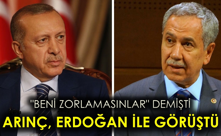 “Beni zorlamasınlar” demişti! Arınç, Cumhurbaşkanı Erdoğan ile görüştü